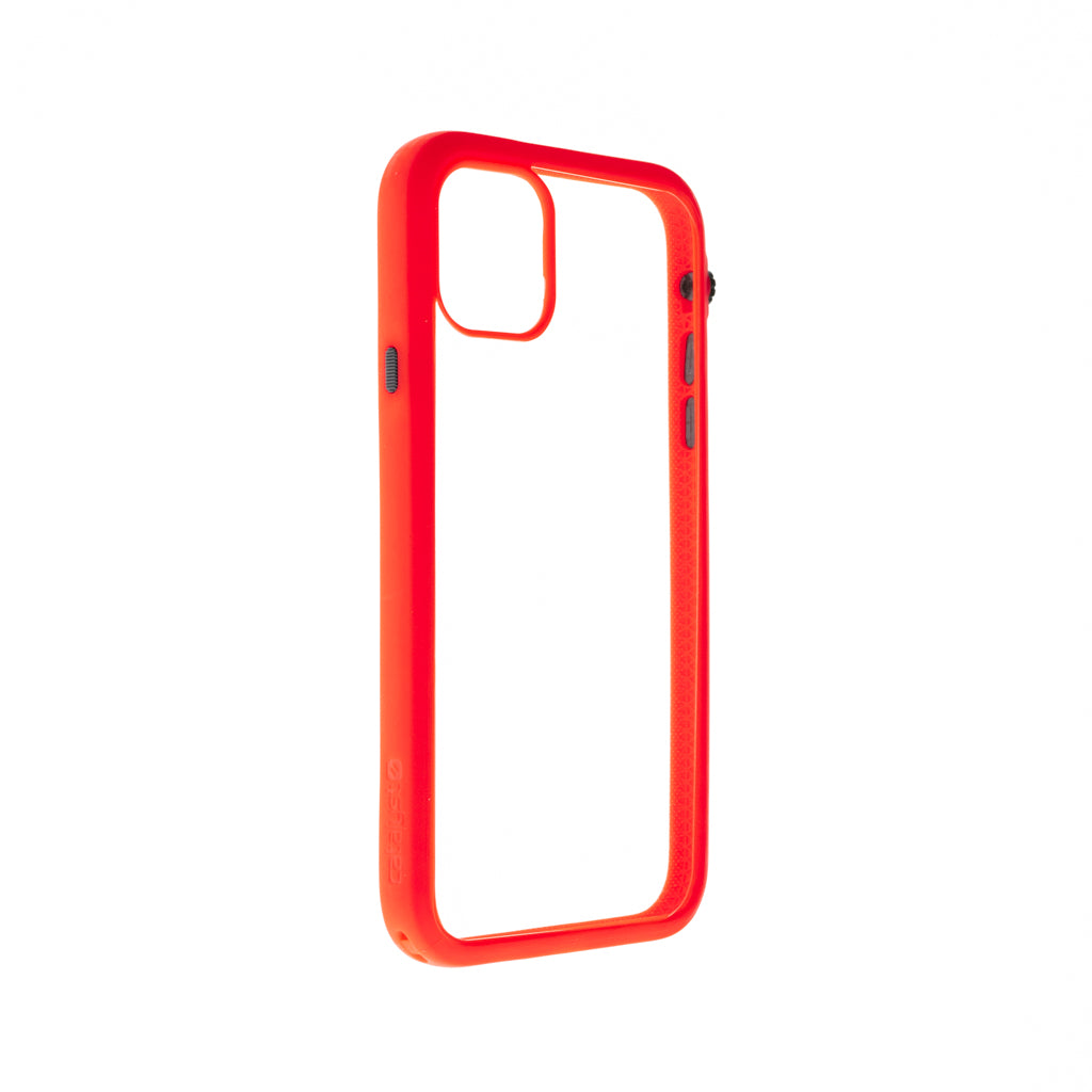 Estuche transparente catalyst impact apple iphone 11 pro max color rojo