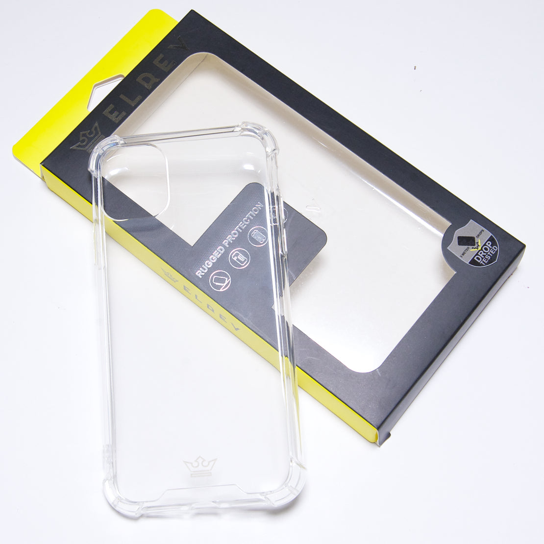 Estuche proteccion el rey hard case reforzado apple iphone 11 pro color transparente
