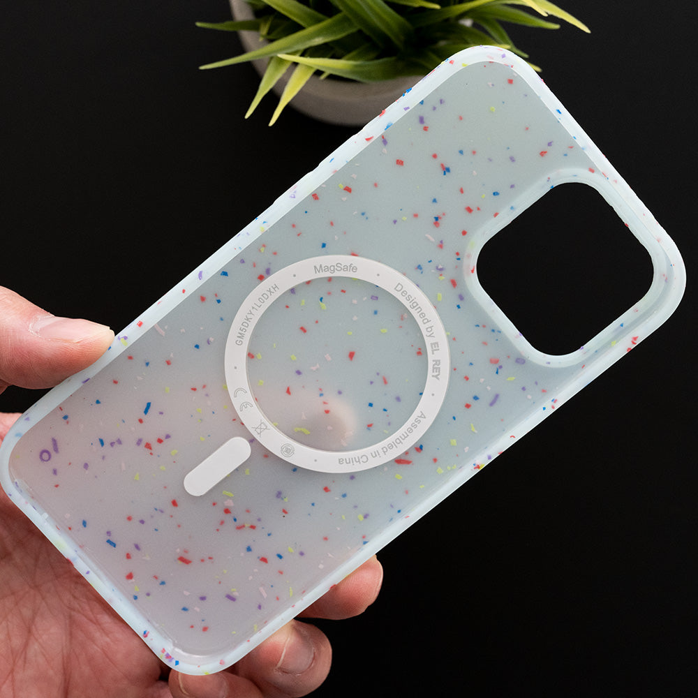 Estuche magsafe el rey magsafe core apple iphone 12 pro max color celeste