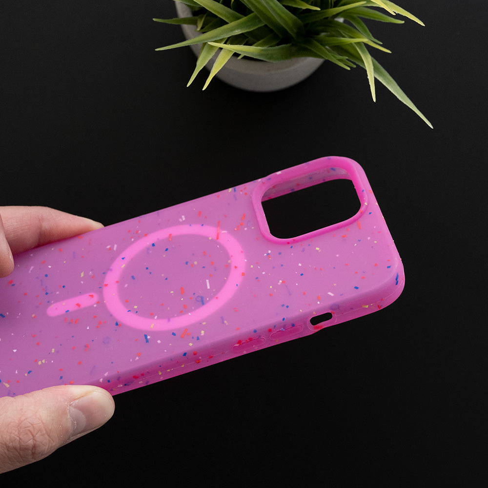 Estuche magsafe el rey magsafe core mata apple iphone 12 pro max color rosado