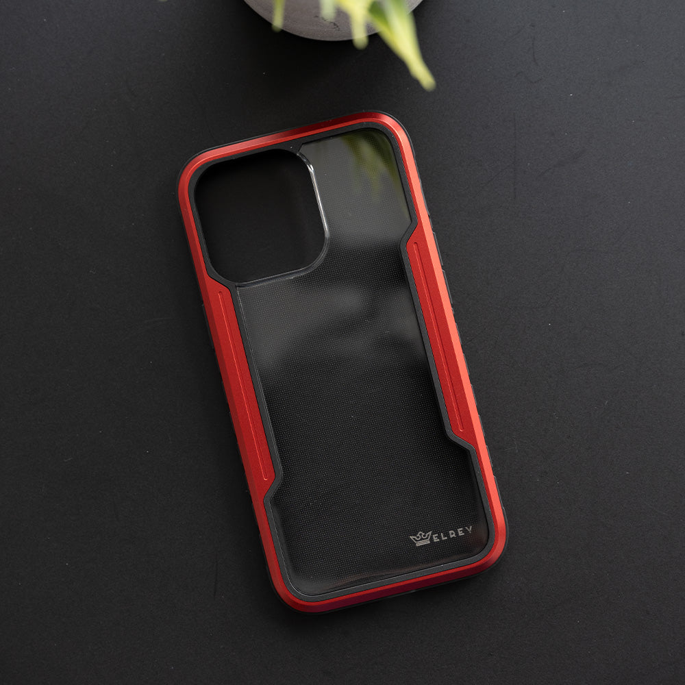 Estuche proteccion el rey defense apple iphone 12 pro max color rojo
