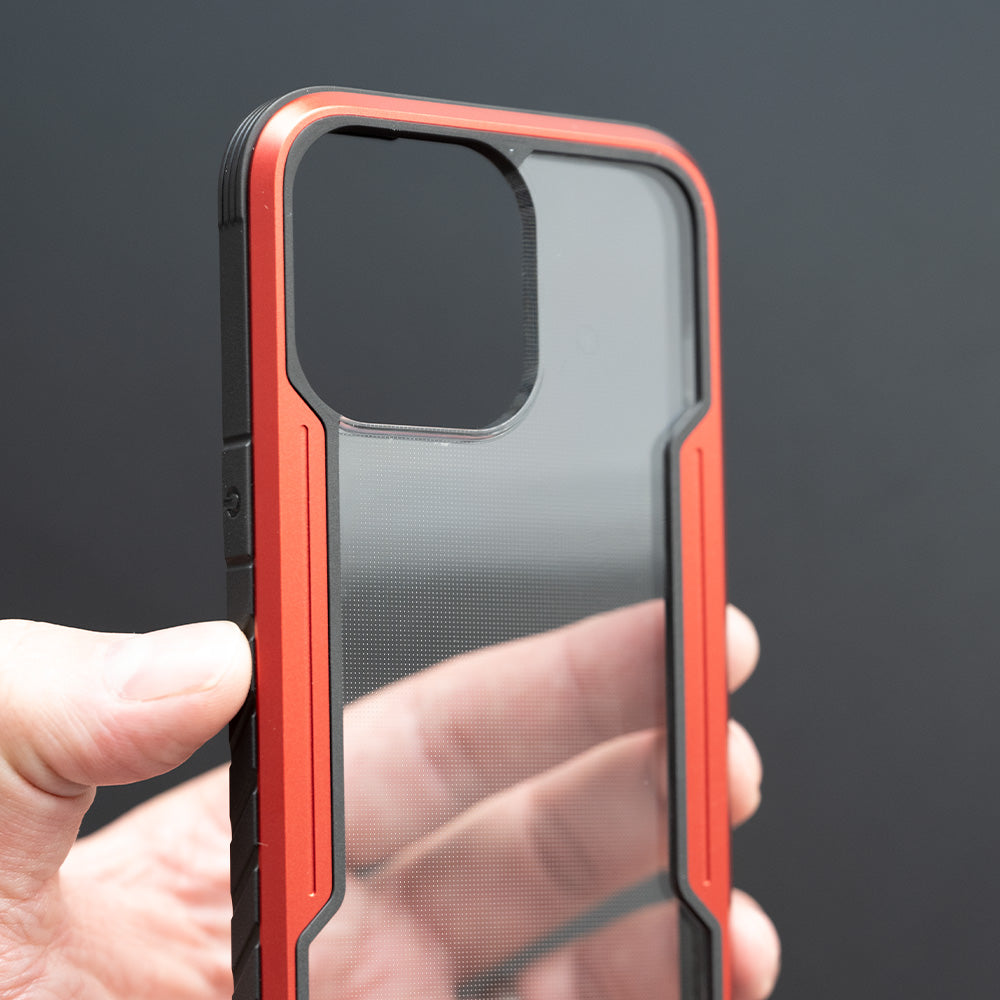 Estuche proteccion el rey defense apple iphone 12 pro max color rojo