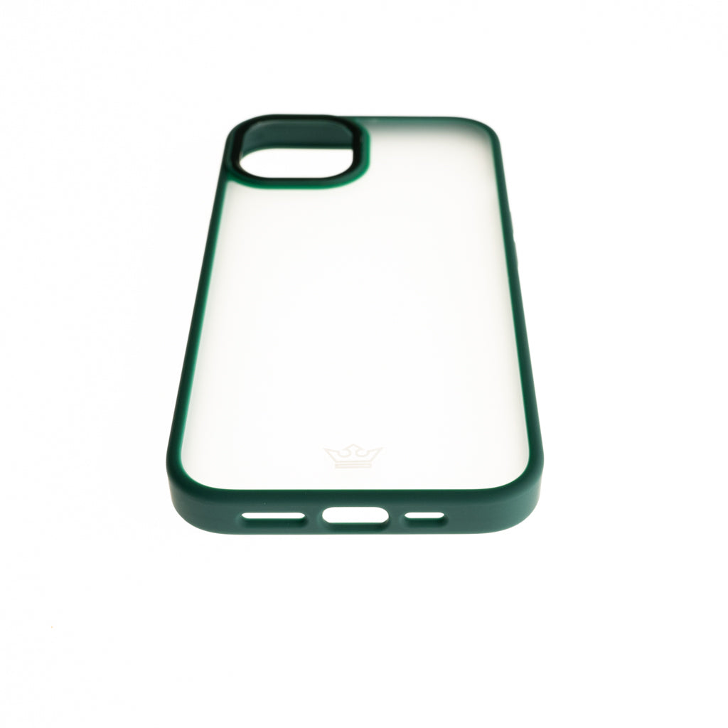 Estuche clasico el rey mate marco de apple iphone 12 pro max color verde
