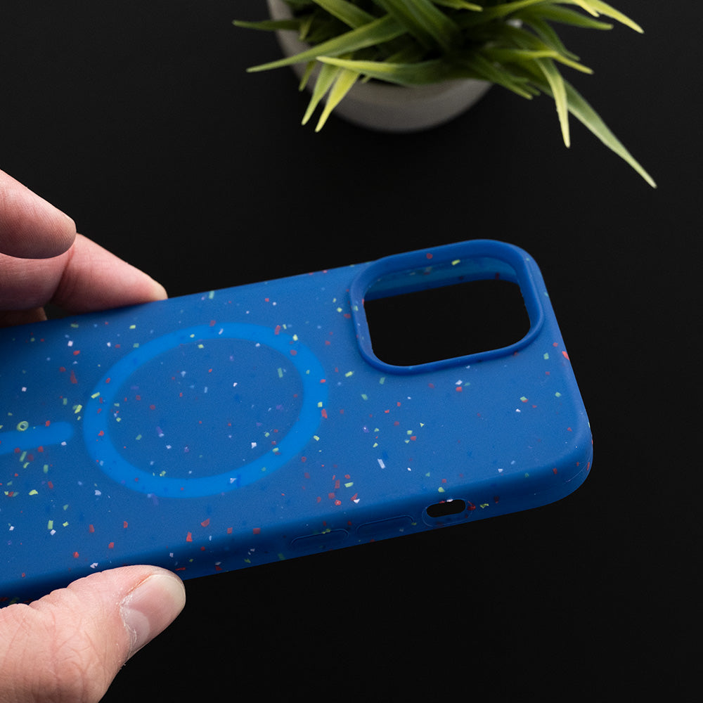 Estuche magsafe el rey magsafe apple iphone 13 color azul marino