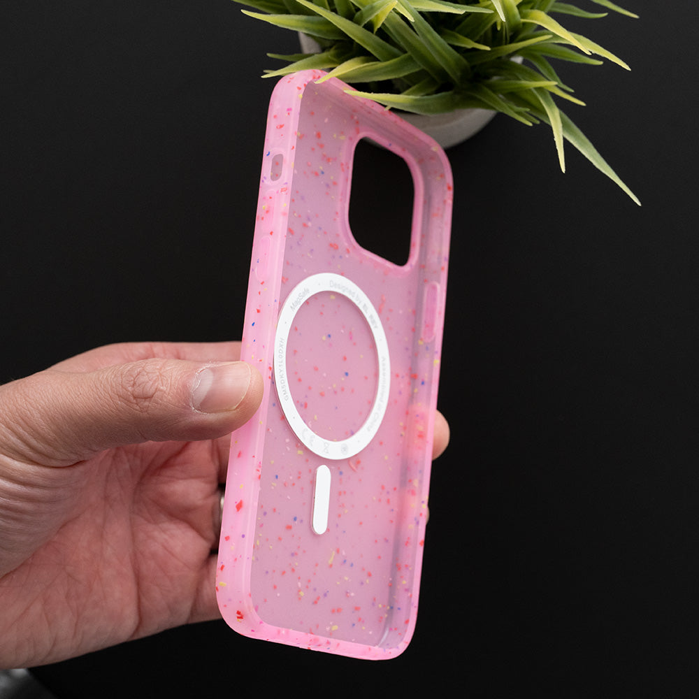 Estuche magsafe el rey magsafe core apple iphone 13 color rosado