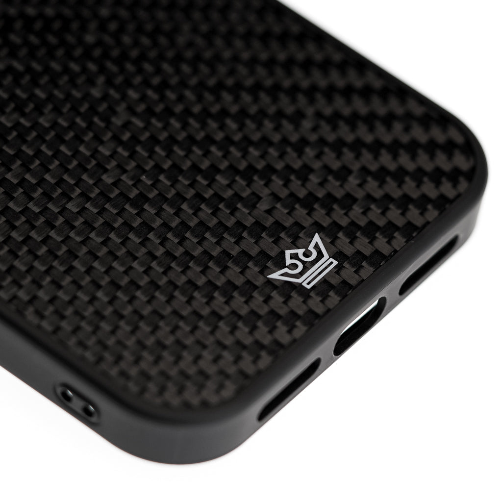 Estuche magsafe el rey magsafe con tpu apple iphone 13 color fibra carbon negro