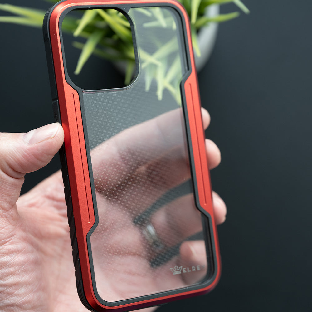 Estuche proteccion el rey defense apple iphone 13 pro color rojo