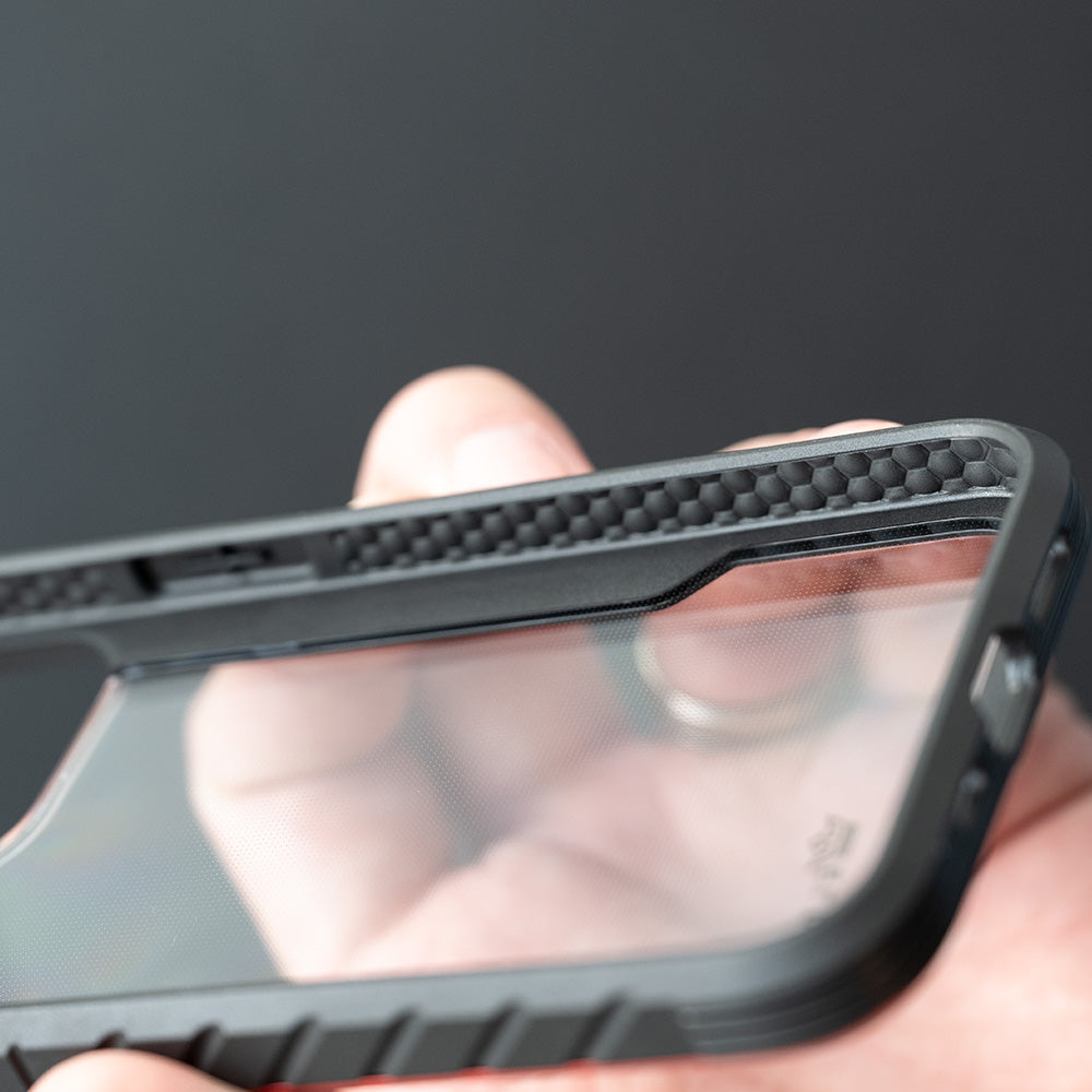 Estuche proteccion el rey defense apple iphone 13 pro max color rojo