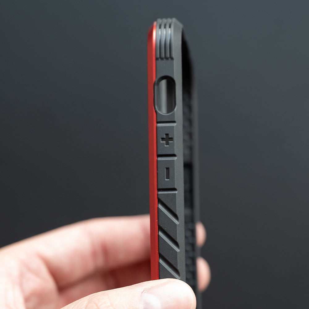 Estuche proteccion el rey defense apple iphone 13 pro max color rojo