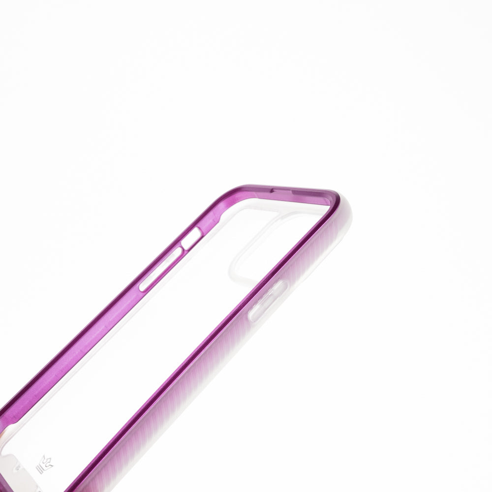 Estuche transparente el rey super bumper de atra apple iphone 13 pro , iphone 13 pro max color morado / transparente