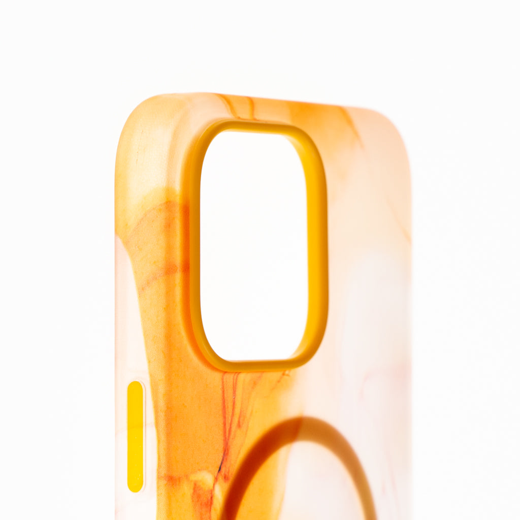 Estuche clasico el rey figura apple iphone 14 pro color naranja