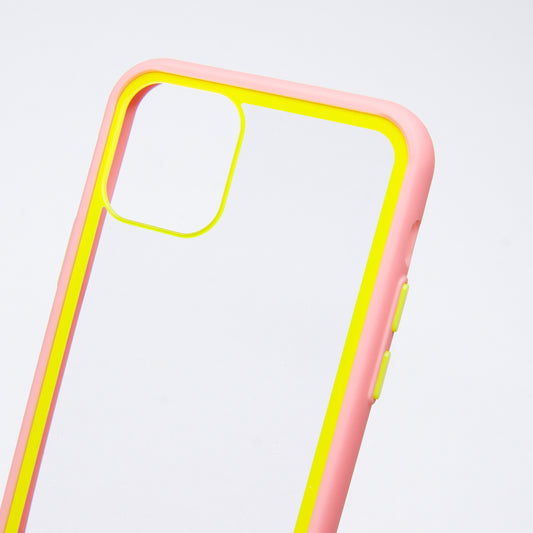 Estuche Transparente El Rey para iPhone 11 Pro - Rosado - IPH11PMCA05