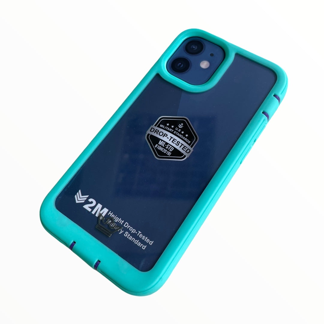 Estuche proteccion el rey warrior a prueba de impactos apple iphone 12 mini color turquesa