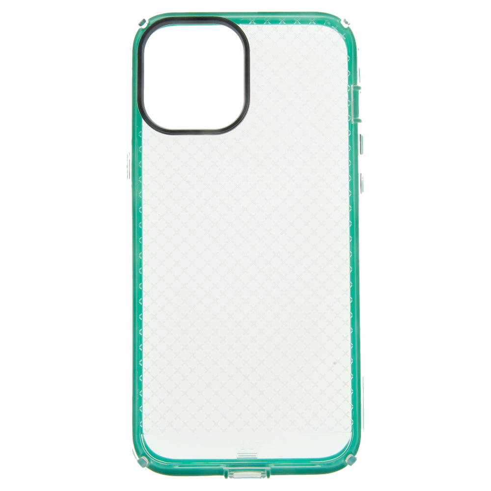 Estuche proteccion el rey anigma caidas de 2 10 mts apple iphone 12 mini color turquesa / transparente