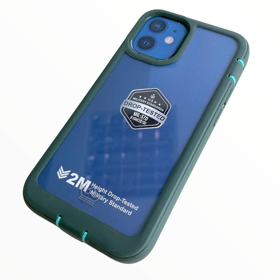 Estuche proteccion el rey warrior a prueba de impactos apple iphone 12 pro max color verde