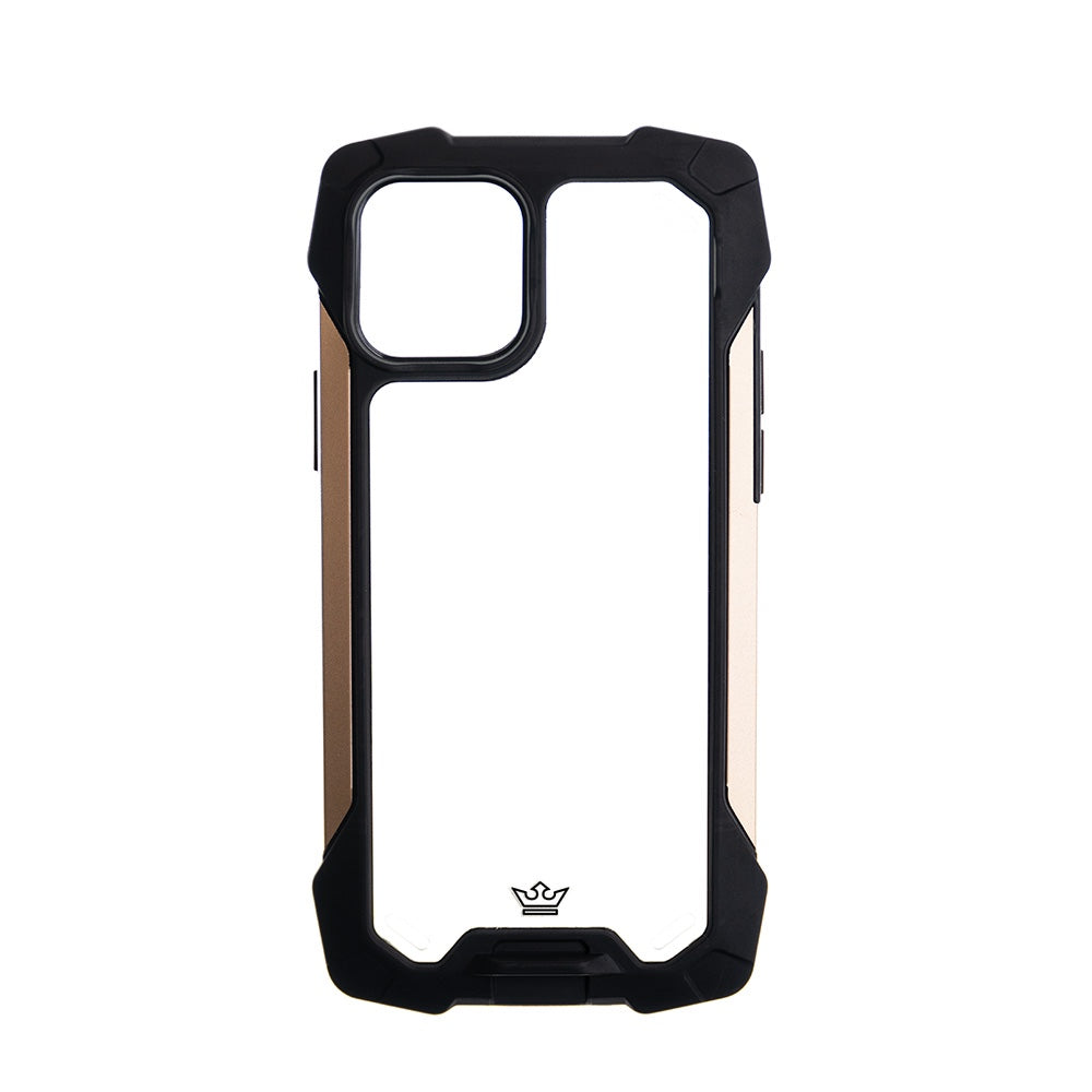 Estuche clasico el rey impact 10 metros de proteccion apple iphone 12 pro max color negro / dorado
