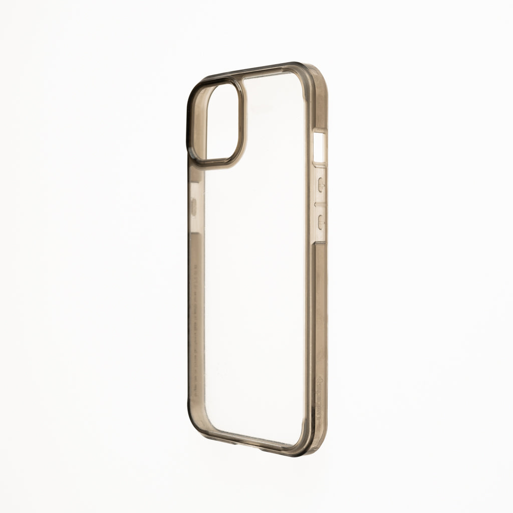 Estuche clasico spigen transparente marco apple iphone 12 pro max color gris / transparente