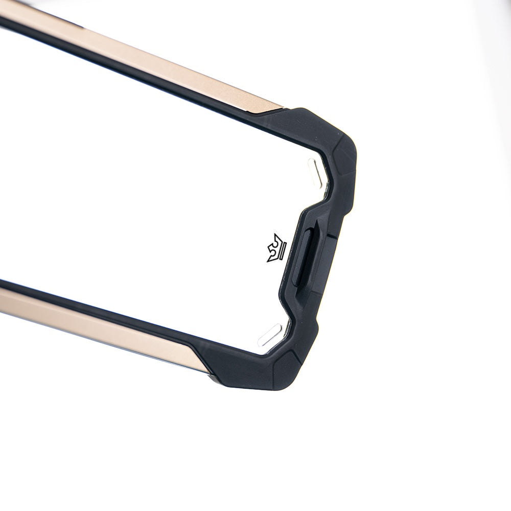 Estuche clasico el rey impact 10 metros de proteccion apple iphone 13 pro max color negro / dorado