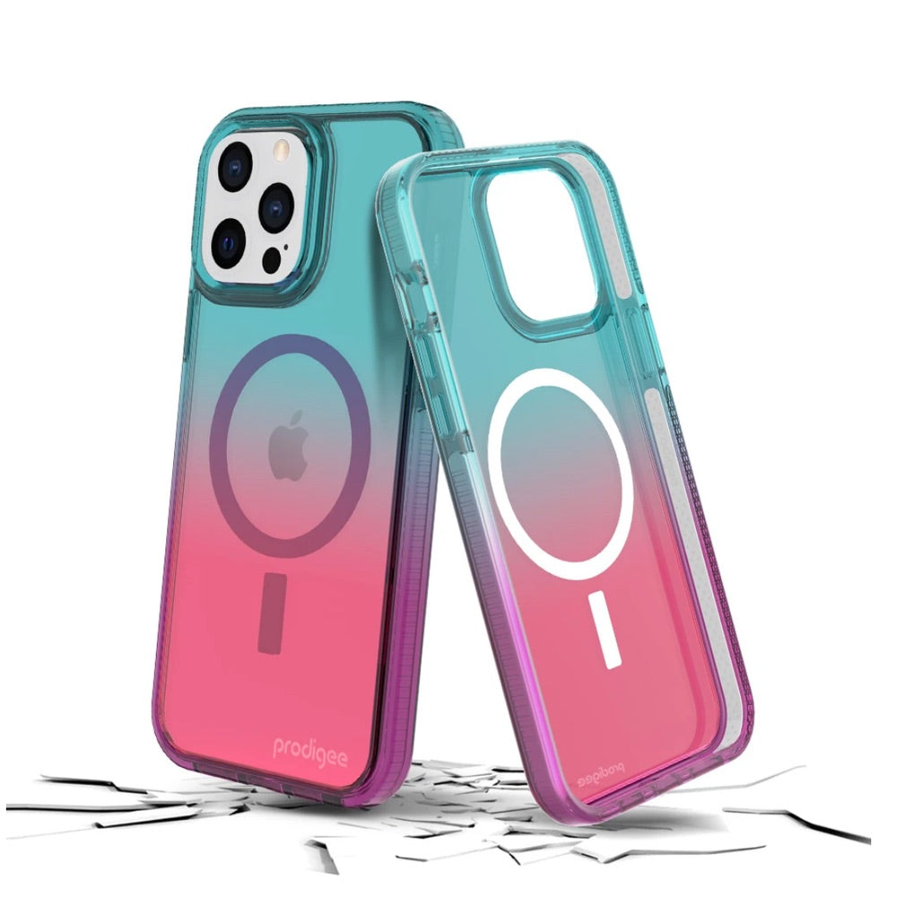 Estuche clasico prodigee safetee flow space con magsafe apple iphone 13 pro color negro