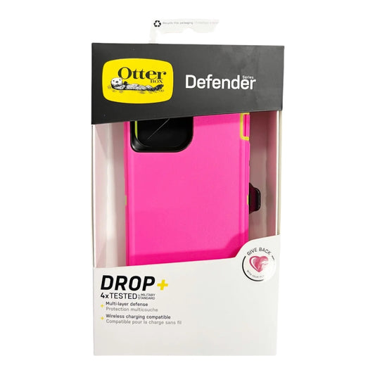 Case OtterBox Defender para iPhone 13 Pro - Rosado/Verde - IPH13PPDF003