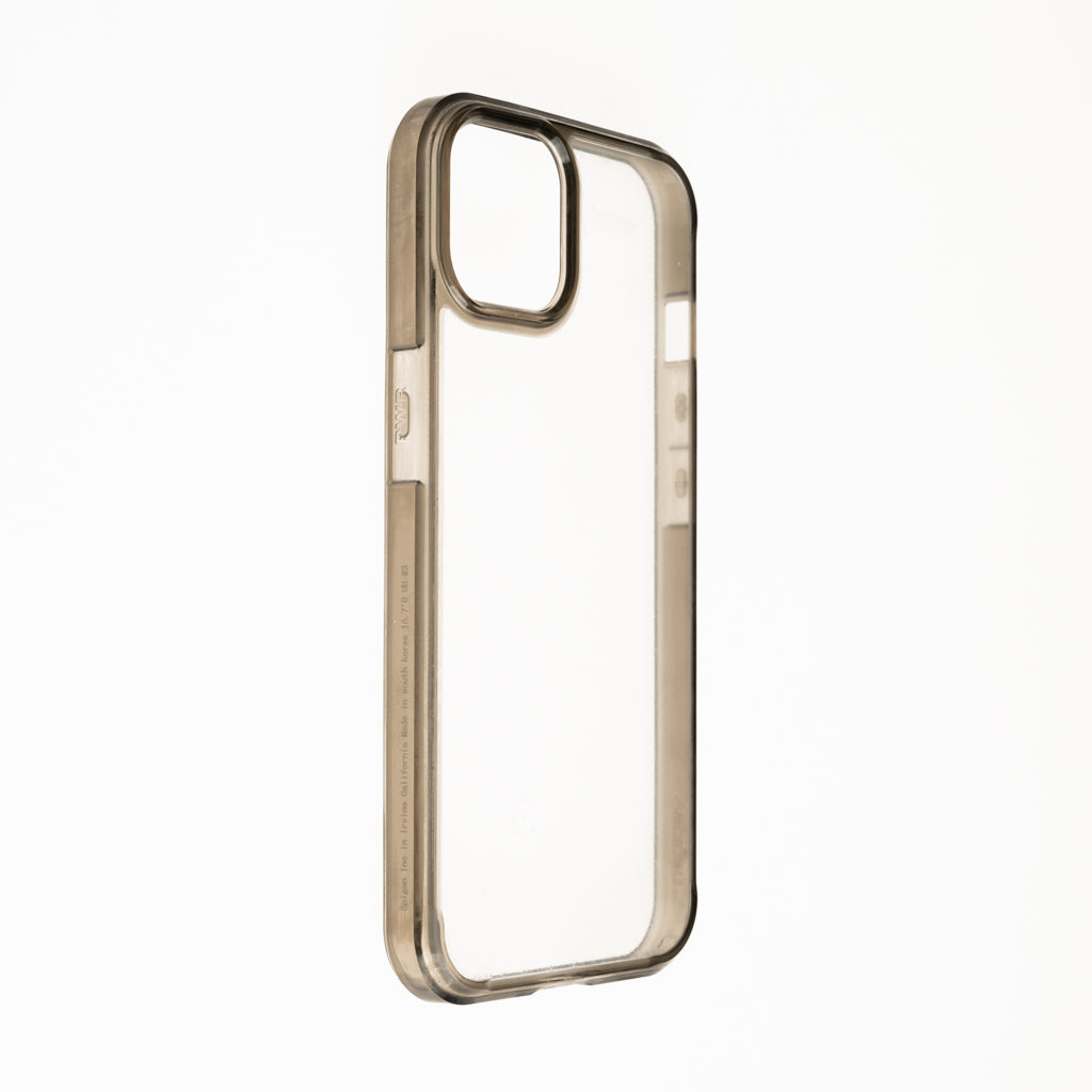 Estuche clasico spigen transparente marco apple iphone 13 color gris / transparente