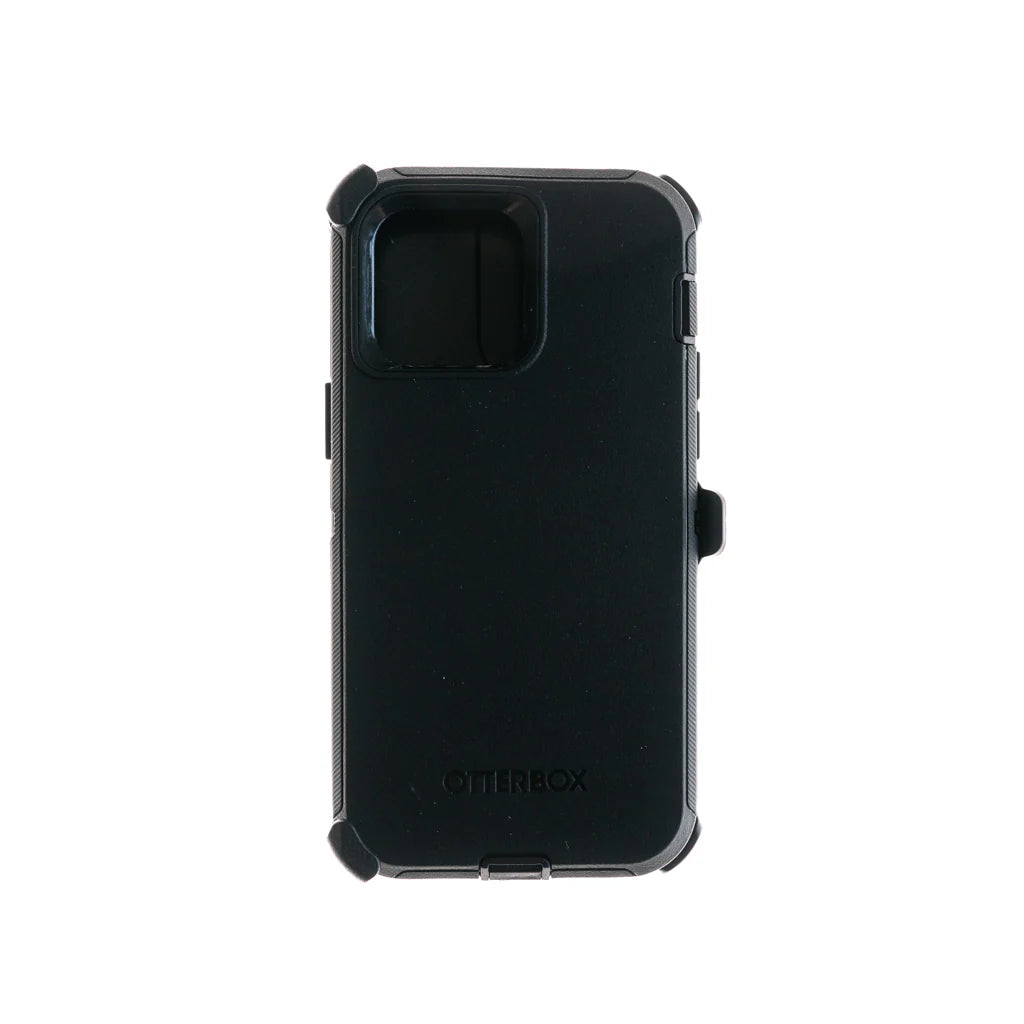 Estuche otterbox defender con clip color negro modelo iphone 14 pro