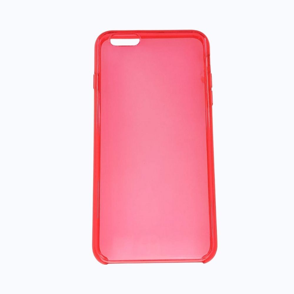 Estuche transparente apple iphone 6 plus , iphone 6s plus color rosado / transparente