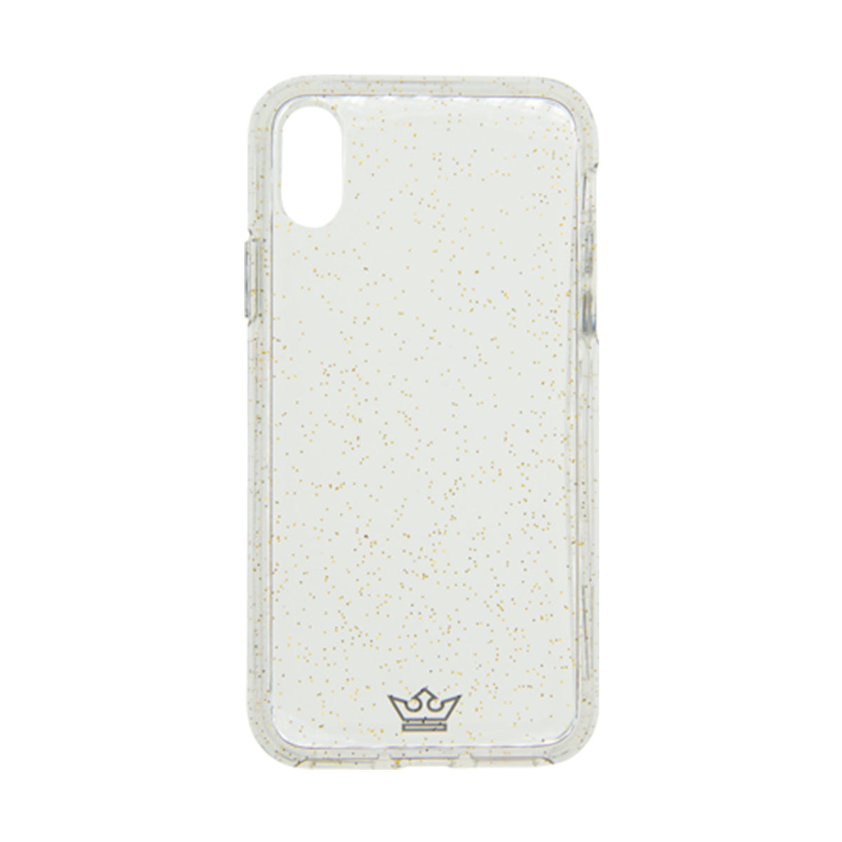 Estuche clasico el rey glitter apple iphone x color transparente