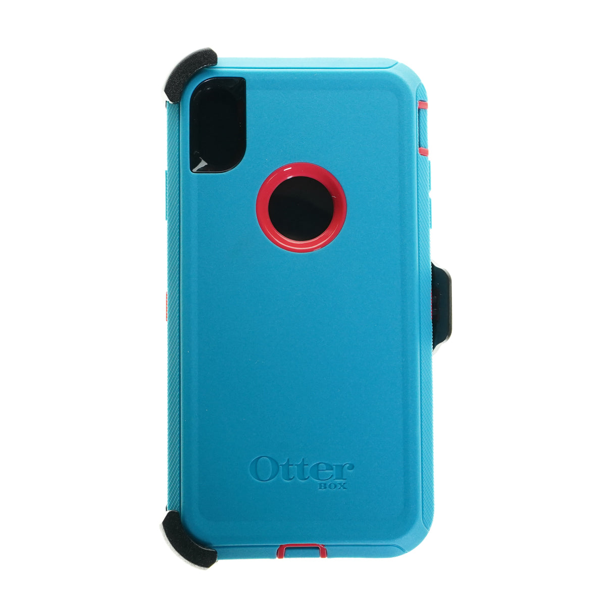 Estuche proteccion otterbox defender apple iphone xs max color turquesa / rosado