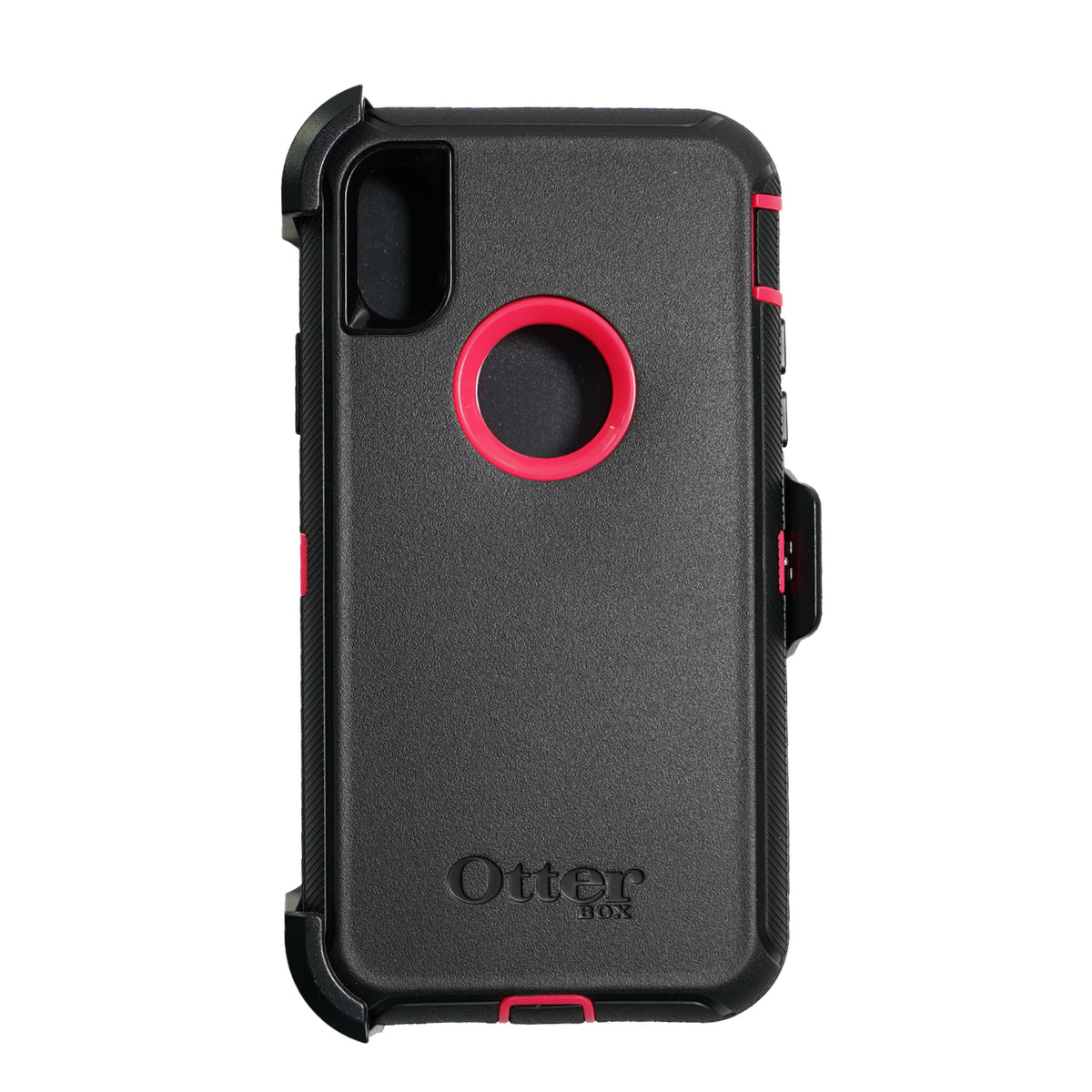 Estuche proteccion otterbox defender apple iphone xs max color negro / rosado