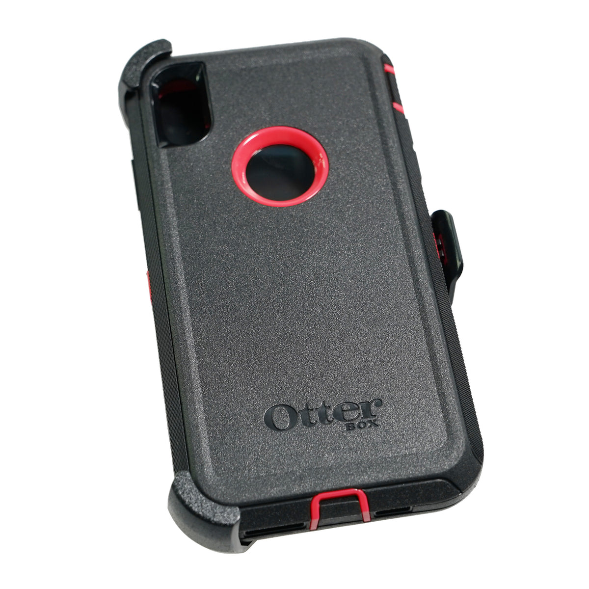 Estuche proteccion otterbox defender apple iphone xs max color negro / rosado