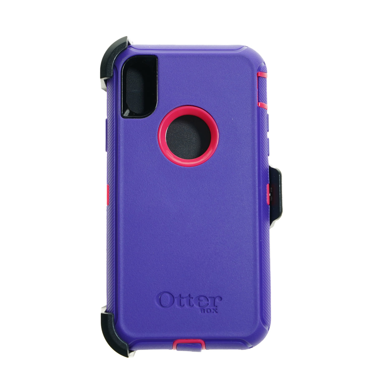 estuche proteccion otterbox defender apple iphone xs max color morado / rosado