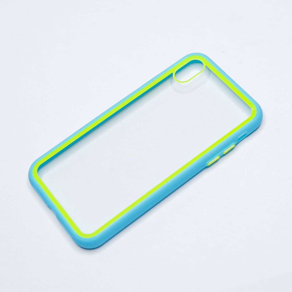 Estuche Transparente Rey - iPhone XS Max - Celeste - IPHXMMCA06