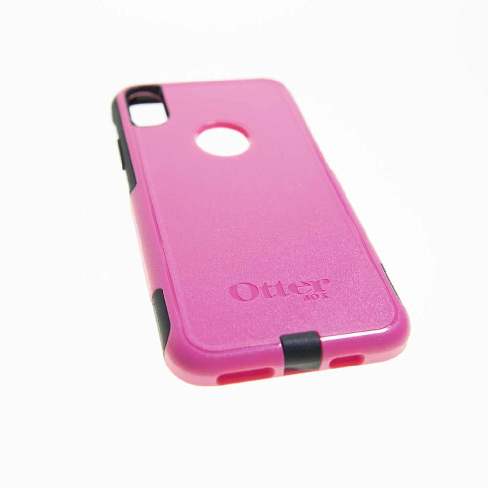Estuche clasico otterbox commuter apple iphone xs max color rosado / negro