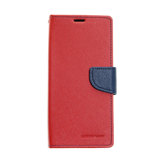 Estuche Goospery Fancy Diary para iPhone XS Max - Rojo/Azul Marino - IPHXSMFD003