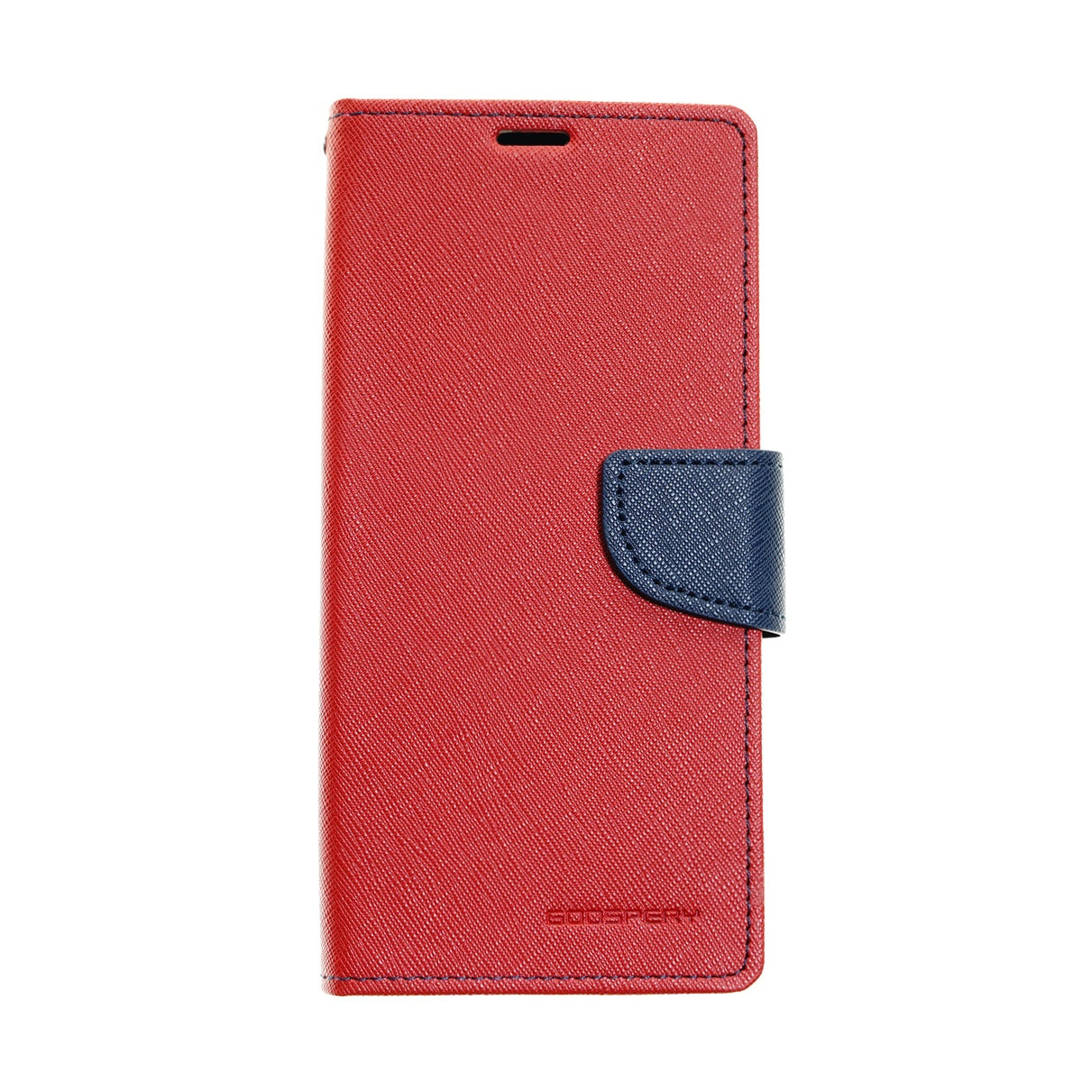 estuche carteras goospery fancy diary apple iphone xs max color rojo / azul marino