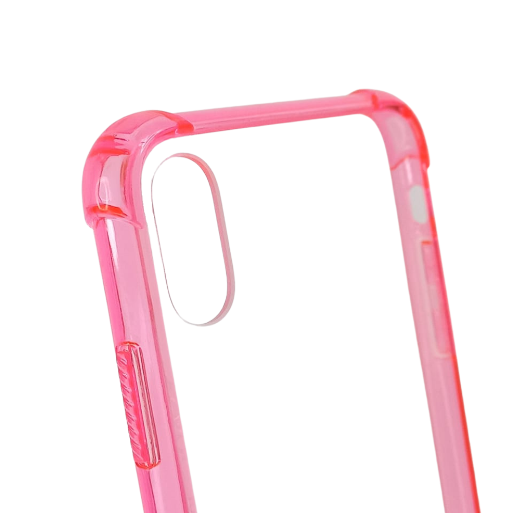 Estuche proteccion el rey hard case reforzado apple iphone xs max color rosado