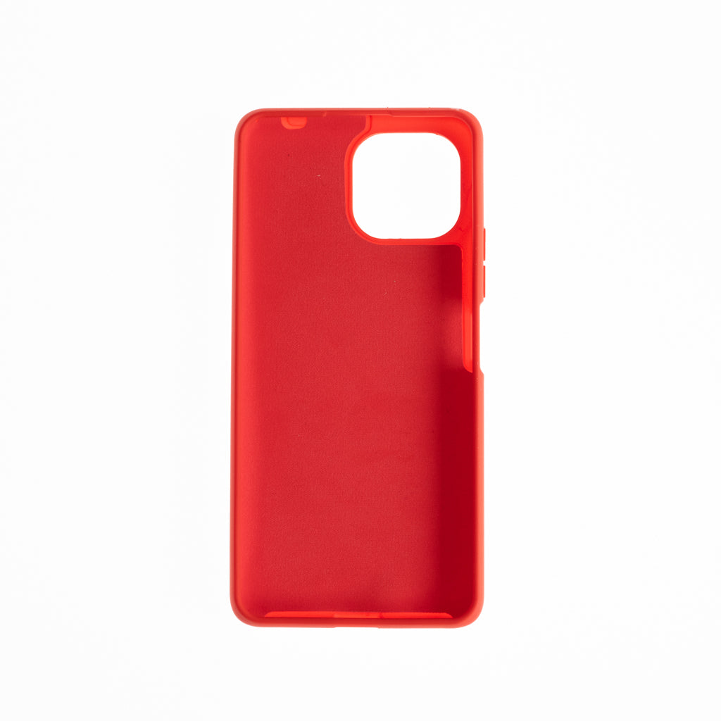 Estuche silicon generico silicon mi 11 lite color rojo