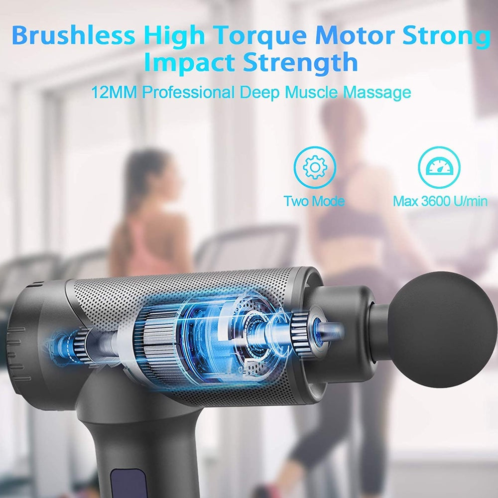 Otro jetbupistola de masaje con 5 punta y 11 velocidades / con pantalla touch profesional