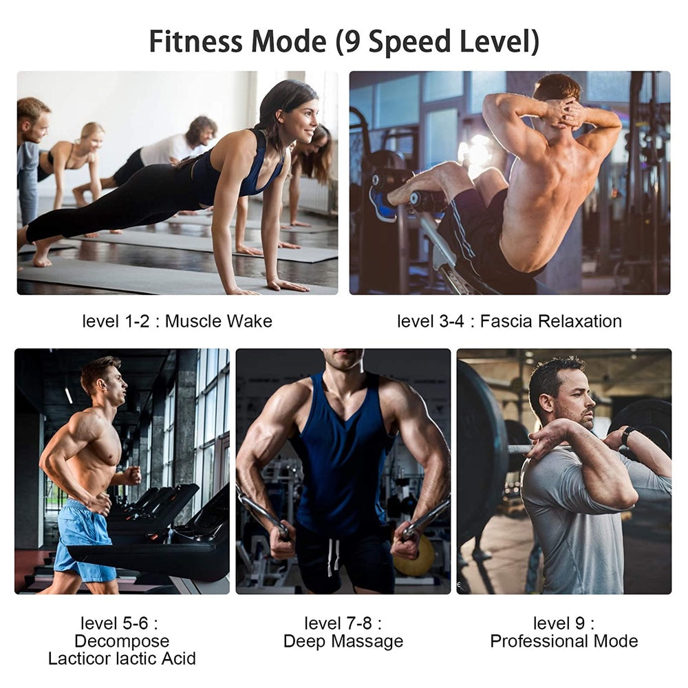 Otro jetbupistola de masaje con 5 punta y 11 velocidades / con pantalla touch profesional