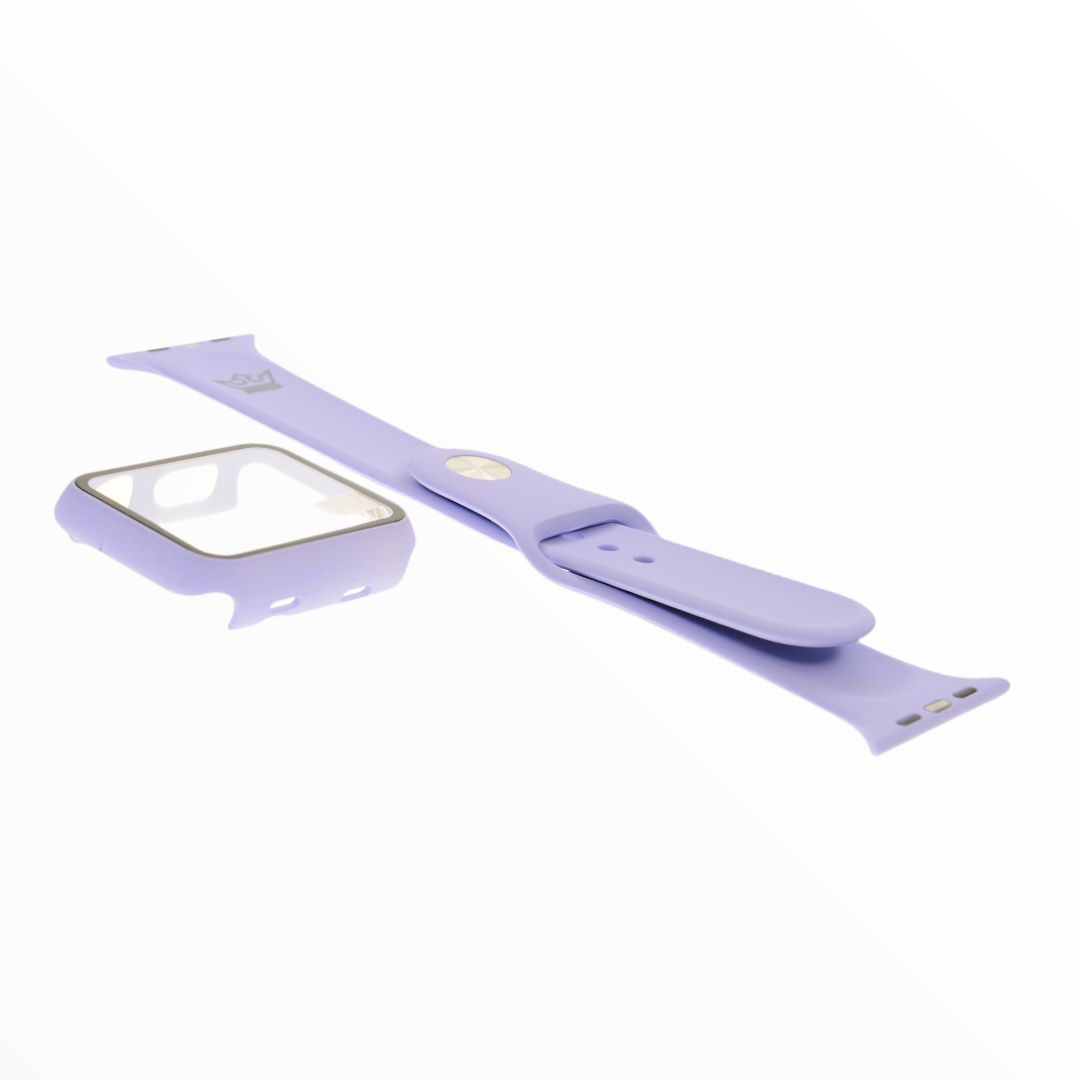 Pulsera + Bumper Lila para Apple Watch 42mm - PULGGG03