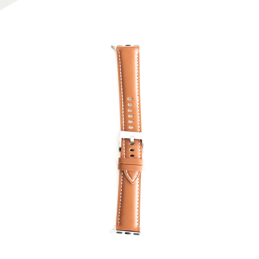 Pulsera de cuero café claro para Apple Watch 38 mm - PULTCG05
