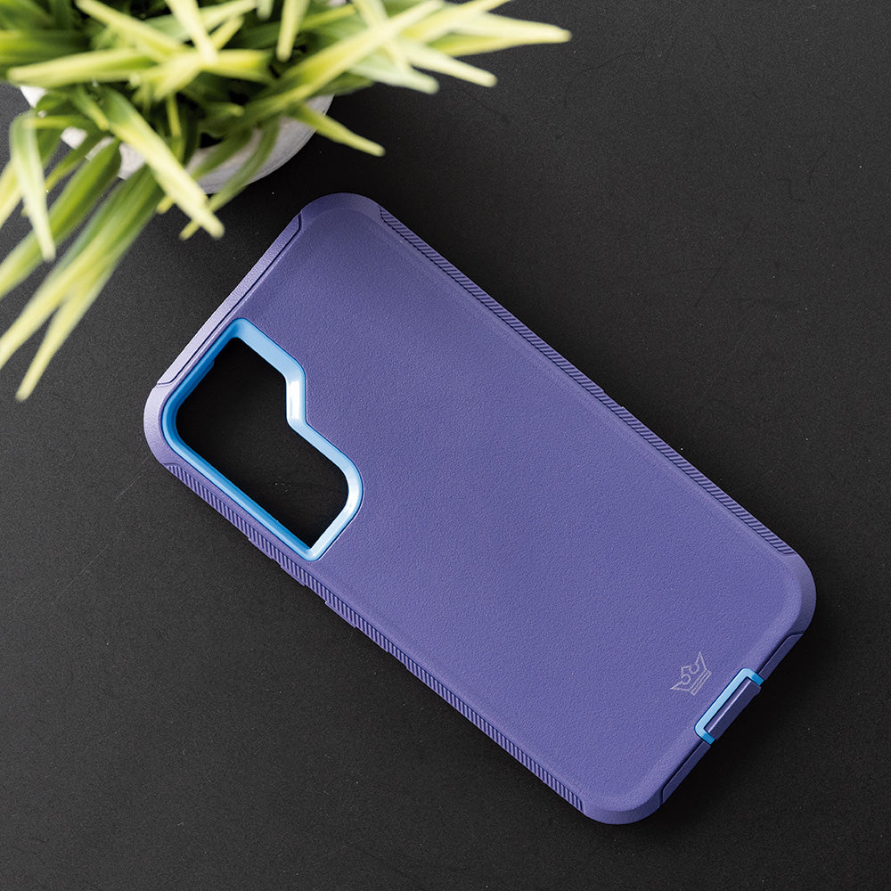 Estuche proteccion el rey defender samsung s22 plus color azul