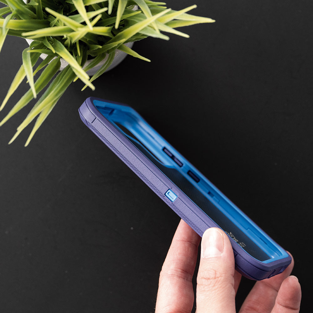 Estuche proteccion el rey defender samsung s22 plus color azul