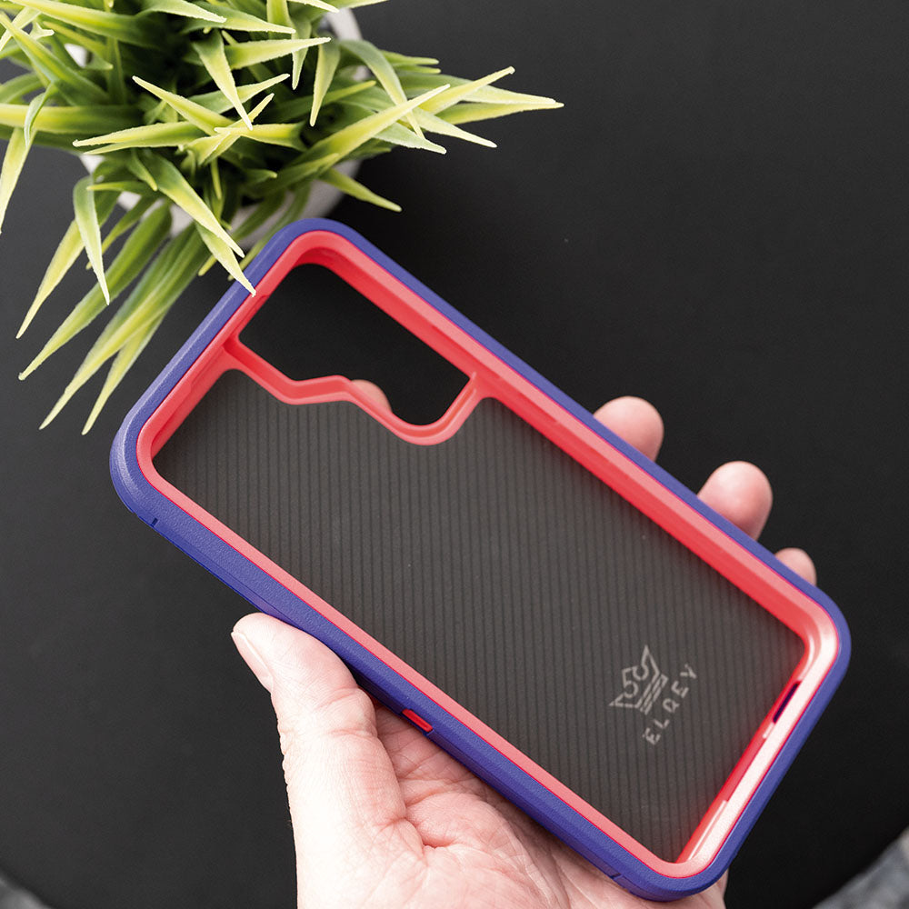 Estuche proteccion el rey defender samsung s22 plus color morado / rosado