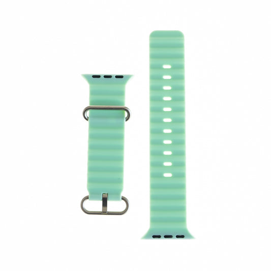 Pulsera Silicon Ocean Verde Menta 38/40/41 mm - SILCEA20