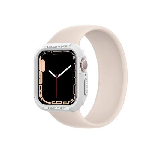 Estuche Spigen Rugged Armor para Apple Watch 44/45 mm - Blanco - SPIAWN02