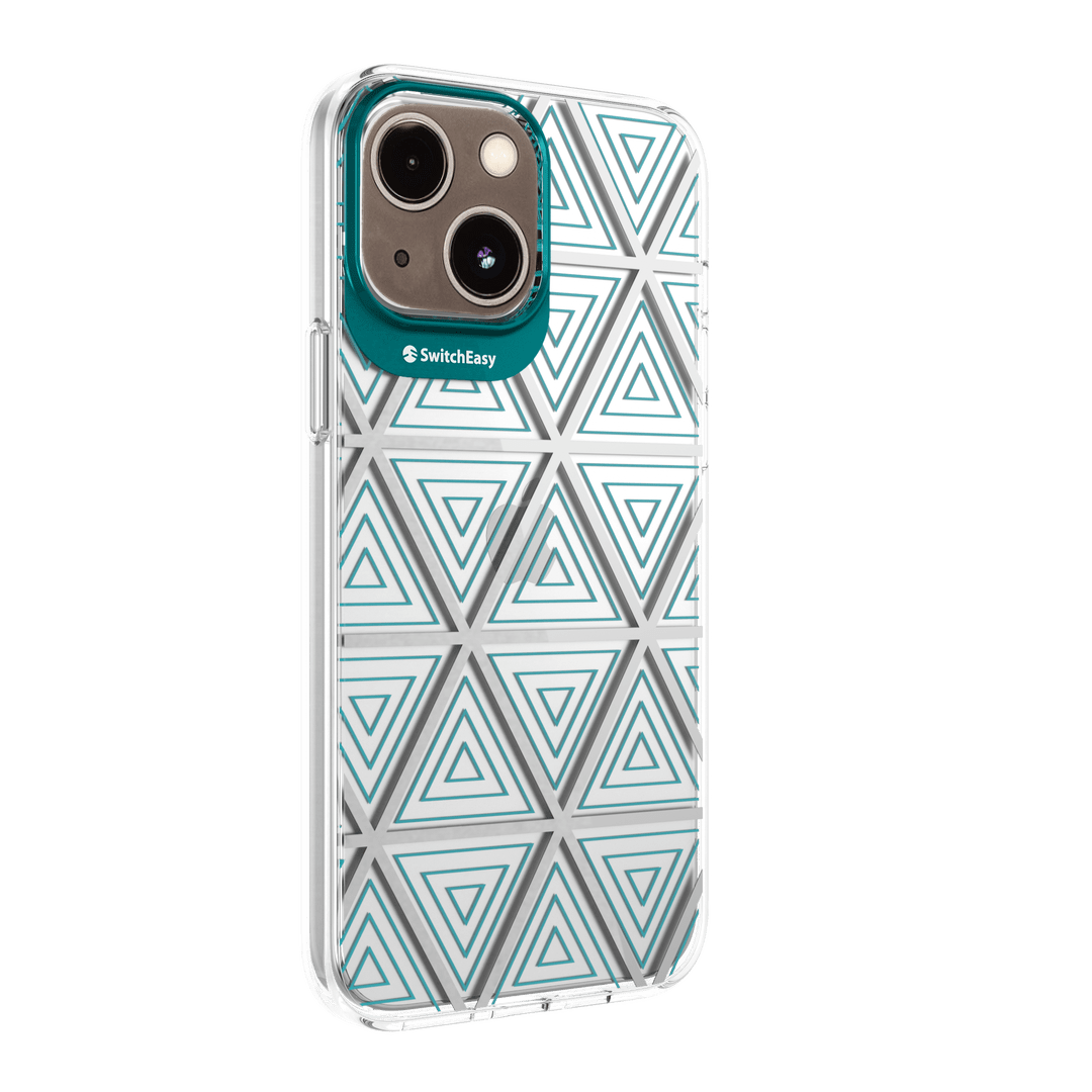 Estuche clasico switcheasy artist double in mold decoration apple iphone 13 / iphone 14 color aurora