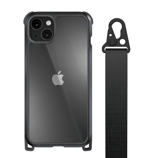 Estuche Straps SwitchEasy Odyssey Rugged para iPhone 14 Plus - Negro - SWC19
