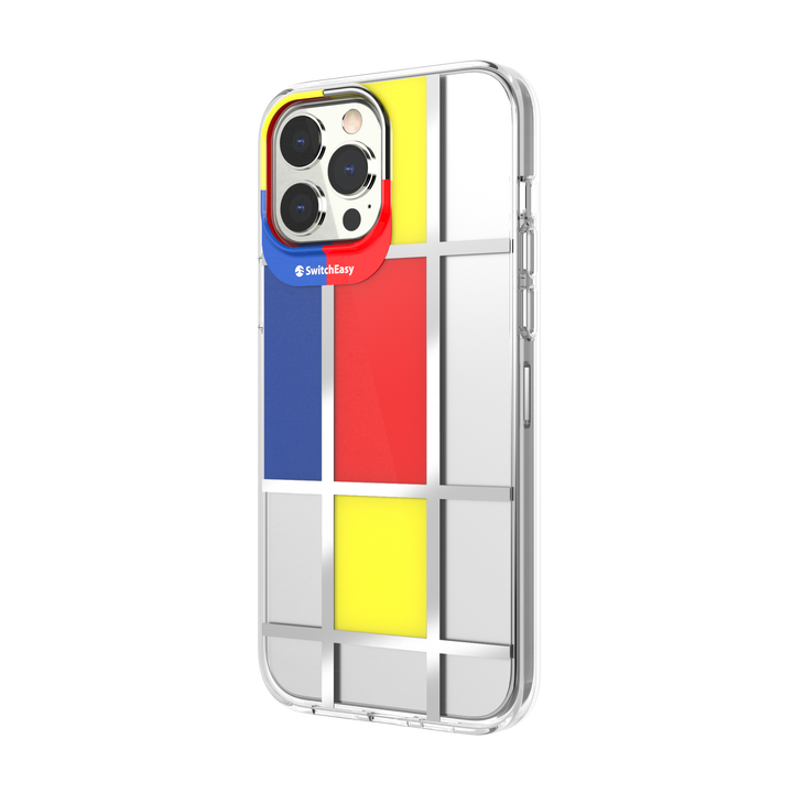 Estuche clasico switcheasy artist apple iphone 13 pro color mondrian